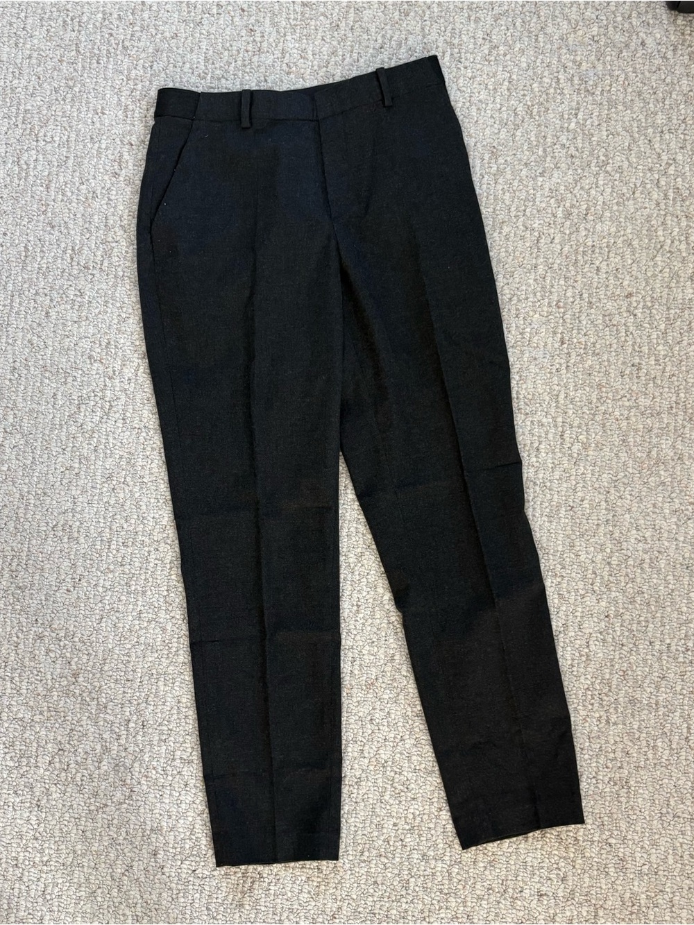 Uniqlo Grey Black Tailored Dress Pants